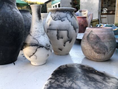 Raku pottery full day workshop, the shire workshops