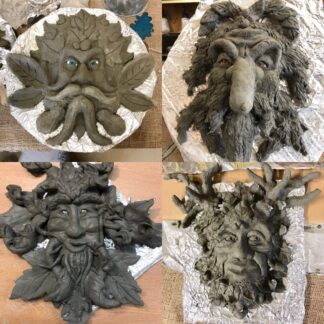 Green Man Pal Tiya Sculpture Workshops, The Shire Workshops